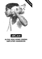 Arcam ALPHA-AV50 - Owners Manual 